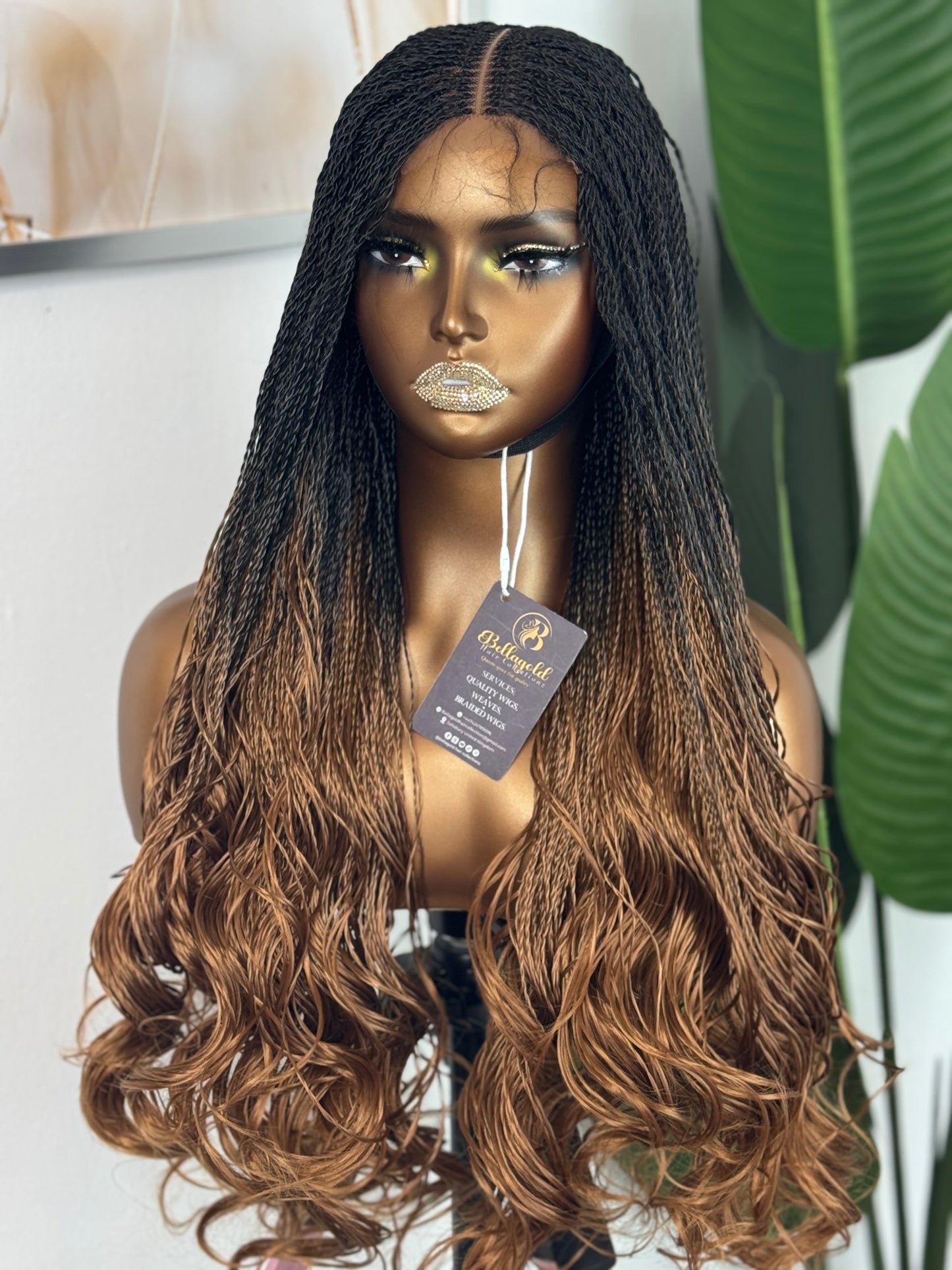 3*6 bone straight wavy braided wig