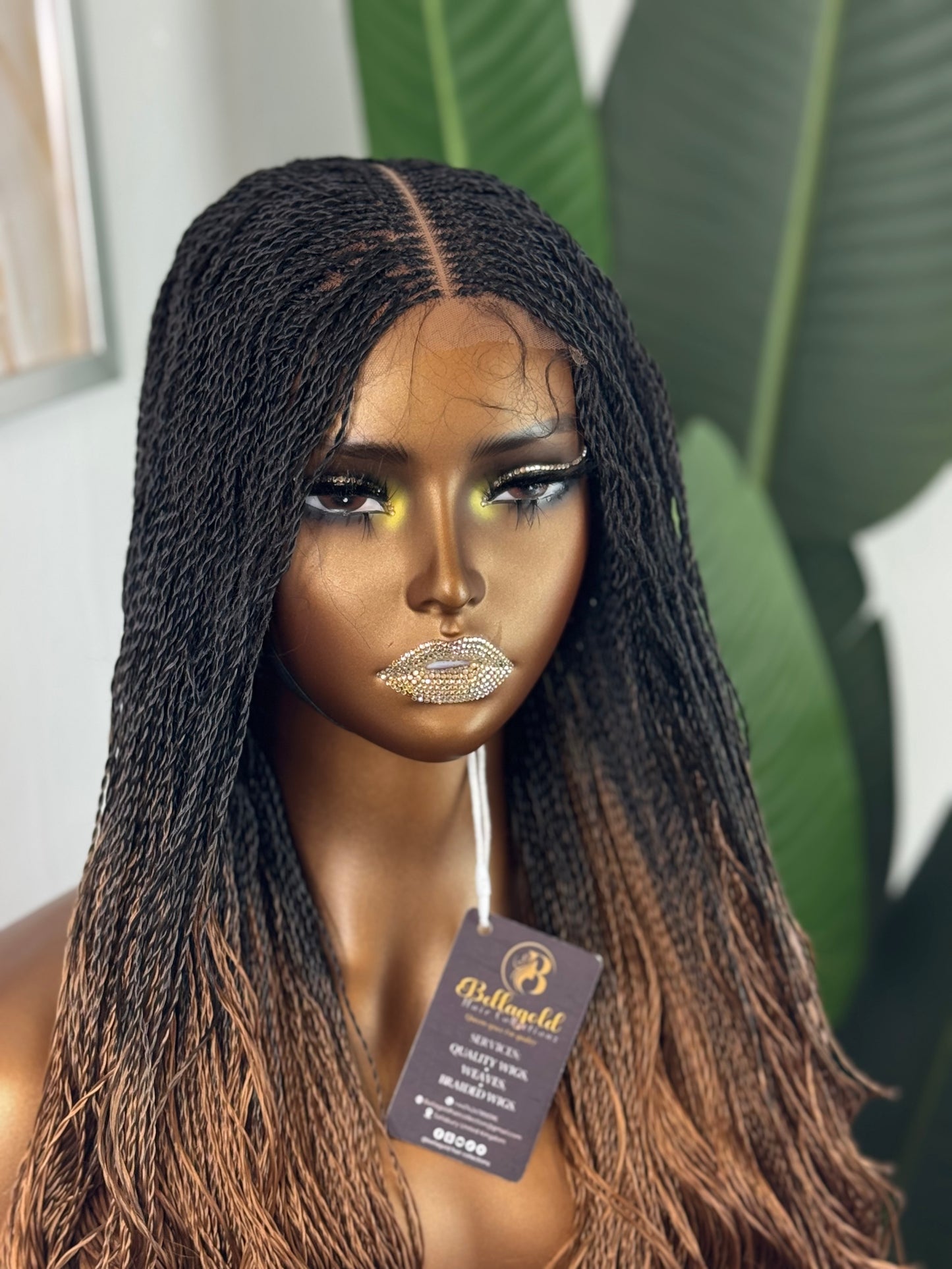 3*6 bone straight wavy braided wig
