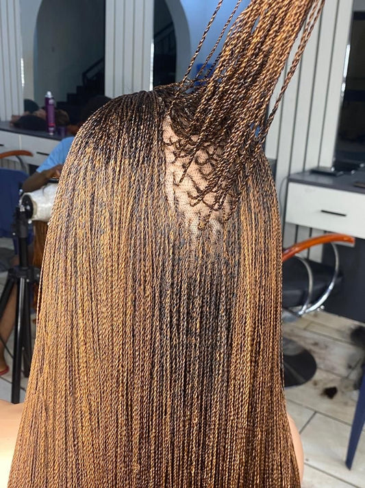 micro twist braided wig
